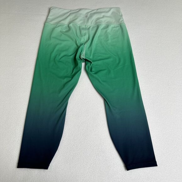 Athleta Women's Size LP Elation Ombre 7/8 Tight Green 405739 - Picture 5 of 8